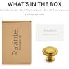imageRavinte 30 Pack 114 inch Matte Black Zinc EuroStyle Cabinet Knobs Drawer Pulls ampamp Door HandlesBrushed Brass