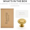 imageRavinte 30 Pack 114 inch Matte Black Zinc EuroStyle Cabinet Knobs Drawer Pulls ampamp Door HandlesChampagne Bronze