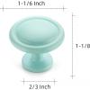 imageRavinte 30 Pack 114 inch Matte Black Zinc EuroStyle Cabinet Knobs Drawer Pulls ampamp Door HandlesGreen
