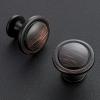 imageRavinte 30 Pack 114 inch Matte Black Zinc EuroStyle Cabinet Knobs Drawer Pulls ampamp Door HandlesOil Rubbed Bronze