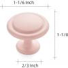 imageRavinte 30 Pack 114 inch Matte Black Zinc EuroStyle Cabinet Knobs Drawer Pulls ampamp Door HandlesPink