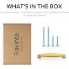 imageRavinte 30 Pack Solid 334 Inch Cabinet Handles  Brushed Brass Pulls for Kitchen Drawers and Cabinets  Hardware for CupboardsBrushed Brass