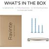 imageRavinte 30 Pack Solid 334 Inch Cabinet Handles  Brushed Brass Pulls for Kitchen Drawers and Cabinets  Hardware for CupboardsBrushed Nickel