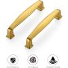 imageRavinte 5 Pack Solid 334 Inch Kitchen Cabinet Handles Brushed Nickel Cabinet Pulls Satin Nickel Drawer Pulls Kitchen Cabinet Hardware Kitchen Handles for Cabinets Cupboard Handles Drawer HandlesBrushed Brass