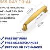imageRavinte 5 Pack Solid 334 Inch Kitchen Cabinet Handles Brushed Nickel Cabinet Pulls Satin Nickel Drawer Pulls Kitchen Cabinet Hardware Kitchen Handles for Cabinets Cupboard Handles Drawer HandlesBrushed Brass