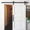 imageRavinte Barn Door Handles 8 Pack Sliding Door Handle 75quot Hole Center Barn Door Handles Black Cabinet Handles Door Pull Handle Zinc Alloy Door Pulls with Plate for Sliding Closet Door Handle6