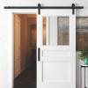 imageRavinte Barn Door Handles 8 Pack Sliding Door Handle 75quot Hole Center Barn Door Handles Black Cabinet Handles Door Pull Handle Zinc Alloy Door Pulls with Plate for Sliding Closet Door Handle8
