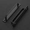 imageRavinte Barn Door Handles 8 Pack Sliding Door Handle 75quot Hole Center Barn Door Handles Black Cabinet Handles Door Pull Handle Zinc Alloy Door Pulls with Plate for Sliding Closet Door Handle6