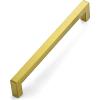 imageRavinte 10 Pack 712 Inch Kitchen Square Cabinet Handles Brushed Brass Pulls Kitchen Cabinet Hardware Handles for Cupboard Drawer PullsBrushed Brass