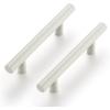 imageRavinte 12 Pack 5 inch Kitchen Cabinet Handles Cabinet Pulls Brushed Nickel Stainless Steel Kitchen Drawer Pulls Cupboard Handles 3quot Hole CenterWhite