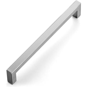 imageRavinte 10 Pack 712 Inch Kitchen Square Cabinet Handles Brushed Brass Pulls Kitchen Cabinet Hardware Handles for Cupboard Drawer PullsBrushed Nickel