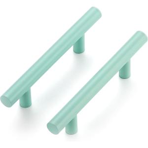 imageRavinte 12 Pack 5 inch Kitchen Cabinet Handles Cabinet Pulls Brushed Nickel Stainless Steel Kitchen Drawer Pulls Cupboard Handles 3quot Hole CenterGreen