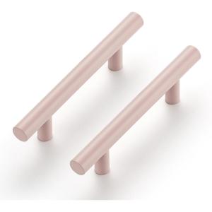 imageRavinte 12 Pack 5 inch Kitchen Cabinet Handles Cabinet Pulls Brushed Nickel Stainless Steel Kitchen Drawer Pulls Cupboard Handles 3quot Hole CenterPink