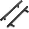 image30 Pack 738 inch Cabinet Pulls Brushed Nickel Stainless Steel Kitchen Cupboard Handles Cabinet Handles 5 inch 128mm Hole CenterBlack