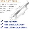 image30 Pack 738 inch Cabinet Pulls Brushed Nickel Stainless Steel Kitchen Cupboard Handles Cabinet Handles 5 inch 128mm Hole CenterSatin Nickel