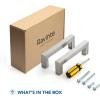 imageRavinte 1 Pack Stainless Steel 845 Inch Cabinet Pulls Brushed Nickel Kitchen Cabinet Handles Square Kitchen Hardware for Cabinet Come with Screwdriver15