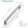 imageRavinte 1 Pack Stainless Steel 845 Inch Cabinet Pulls Brushed Nickel Kitchen Cabinet Handles Square Kitchen Hardware for Cabinet Come with Screwdriver1