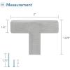 imageRavinte 1 Pack Stainless Steel 845 Inch Cabinet Pulls Brushed Nickel Kitchen Cabinet Handles Square Kitchen Hardware for Cabinet Come with Screwdriver10