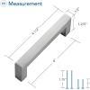 imageRavinte 1 Pack Stainless Steel 845 Inch Cabinet Pulls Brushed Nickel Kitchen Cabinet Handles Square Kitchen Hardware for Cabinet Come with Screwdriver15