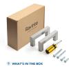 imageRavinte 1 Pack Stainless Steel 845 Inch Cabinet Pulls Brushed Nickel Kitchen Cabinet Handles Square Kitchen Hardware for Cabinet Come with Screwdriver5