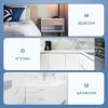 imageRavinte 1 Pack Stainless Steel 845 Inch Cabinet Pulls Brushed Nickel Kitchen Cabinet Handles Square Kitchen Hardware for Cabinet Come with Screwdriver50