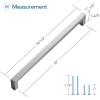 imageRavinte 1 Pack Stainless Steel 845 Inch Cabinet Pulls Brushed Nickel Kitchen Cabinet Handles Square Kitchen Hardware for Cabinet Come with Screwdriver5