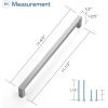 imageRavinte 1 Pack Stainless Steel 845 Inch Cabinet Pulls Brushed Nickel Kitchen Cabinet Handles Square Kitchen Hardware for Cabinet Come with Screwdriver10