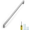 imageRavinte 1 Pack Stainless Steel 845 Inch Cabinet Pulls Brushed Nickel Kitchen Cabinet Handles Square Kitchen Hardware for Cabinet Come with Screwdriver1