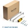 imageRavinte 1 Pack Stainless Steel 845 Inch Cabinet Pulls Brushed Nickel Kitchen Cabinet Handles Square Kitchen Hardware for Cabinet Come with Screwdriver30
