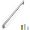 imageRavinte 1 Pack Stainless Steel 845 Inch Cabinet Pulls Brushed Nickel Kitchen Cabinet Handles Square Kitchen Hardware for Cabinet Come with Screwdriver1