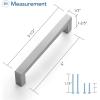 imageRavinte 1 Pack Stainless Steel 845 Inch Cabinet Pulls Brushed Nickel Kitchen Cabinet Handles Square Kitchen Hardware for Cabinet Come with Screwdriver25