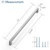 imageRavinte 1 Pack Stainless Steel 845 Inch Cabinet Pulls Brushed Nickel Kitchen Cabinet Handles Square Kitchen Hardware for Cabinet Come with Screwdriver5