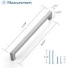 imageRavinte 1 Pack Stainless Steel 845 Inch Cabinet Pulls Brushed Nickel Kitchen Cabinet Handles Square Kitchen Hardware for Cabinet Come with Screwdriver5