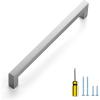 imageRavinte 1 Pack Stainless Steel 845 Inch Cabinet Pulls Brushed Nickel Kitchen Cabinet Handles Square Kitchen Hardware for Cabinet Come with Screwdriver1