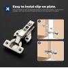 imageRavinte 1 Pair 2 Packs Full Overlay Cabinet Door Hinges105 Degree Adjustable Concealed Kitchen Cabinet Hinges Soft Close for Face Frame Cabinet50