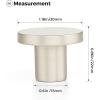 imageRavinte 10 Pack Matte Black Cabinet and Drawer Knobs  115 Inch Round Pulls for Kitchen Dressers and ClosetsBrushed Nickel