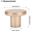 imageRavinte 10 Pack Matte Black Cabinet and Drawer Knobs  115 Inch Round Pulls for Kitchen Dressers and ClosetsChampagne Gold
