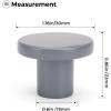 imageRavinte 10 Pack Matte Black Cabinet and Drawer Knobs  115 Inch Round Pulls for Kitchen Dressers and ClosetsGray