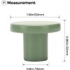 imageRavinte 10 Pack Matte Black Cabinet and Drawer Knobs  115 Inch Round Pulls for Kitchen Dressers and ClosetsLight Green