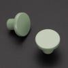 imageRavinte 10 Pack Matte Black Cabinet and Drawer Knobs  115 Inch Round Pulls for Kitchen Dressers and ClosetsLight Green