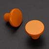 imageRavinte 10 Pack Matte Black Cabinet and Drawer Knobs  115 Inch Round Pulls for Kitchen Dressers and ClosetsOrange