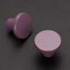 imageRavinte 10 Pack Matte Black Cabinet and Drawer Knobs  115 Inch Round Pulls for Kitchen Dressers and ClosetsPurple