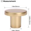 imageRavinte 10 Pack Matte Black Cabinet and Drawer Knobs  115 Inch Round Pulls for Kitchen Dressers and ClosetsSandy Gold