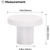 imageRavinte 10 Pack Matte Black Cabinet and Drawer Knobs  115 Inch Round Pulls for Kitchen Dressers and ClosetsWhite