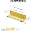 imageRavinte 15 Pack Finger Pulls for Cabinets 76mm3in Hole Center Tab Cabinet Handle Gold Finger Edge Pulls Concealed Handles for Kitchen Drawer Finger Cabinet Pulls 102mm402in Length5