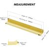 imageRavinte 15 Pack Finger Pulls for Cabinets 76mm3in Hole Center Tab Cabinet Handle Gold Finger Edge Pulls Concealed Handles for Kitchen Drawer Finger Cabinet Pulls 102mm402in Length5