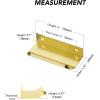 imageRavinte 15 Pack Finger Pulls for Cabinets 76mm3in Hole Center Tab Cabinet Handle Gold Finger Edge Pulls Concealed Handles for Kitchen Drawer Finger Cabinet Pulls 102mm402in Length3