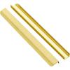 imageRavinte 15 Pack Finger Pulls for Cabinets 76mm3in Hole Center Tab Cabinet Handle Gold Finger Edge Pulls Concealed Handles for Kitchen Drawer Finger Cabinet Pulls 102mm402in Length20