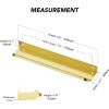 imageRavinte 15 Pack Finger Pulls for Cabinets 76mm3in Hole Center Tab Cabinet Handle Gold Finger Edge Pulls Concealed Handles for Kitchen Drawer Finger Cabinet Pulls 102mm402in Length20
