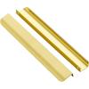 imageRavinte 15 Pack Finger Pulls for Cabinets 76mm3in Hole Center Tab Cabinet Handle Gold Finger Edge Pulls Concealed Handles for Kitchen Drawer Finger Cabinet Pulls 102mm402in Length25